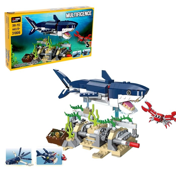 Конструктор Дино «Мегалодон», 388 деталей Конструктор Дино «Мегалодон», 388 деталей