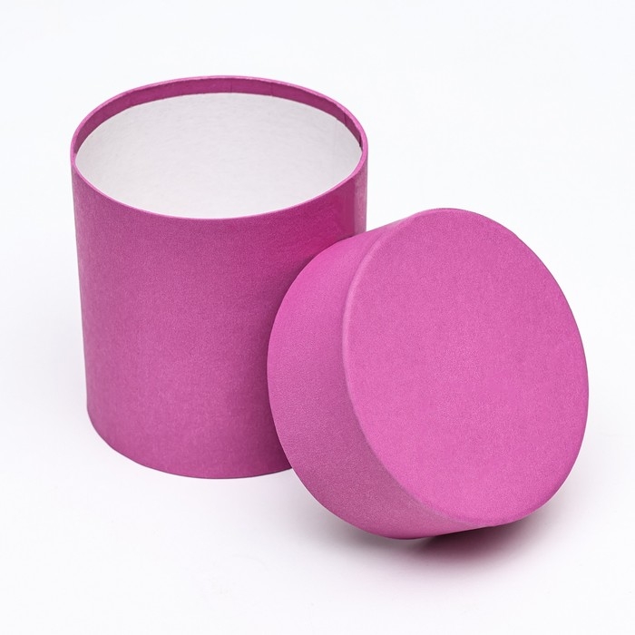 Шляпная коробка, бордовая, 10 х 10 см