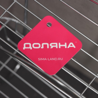 Полка 2-х ярусная на присоске Доляна «Волна», 25×11×45 см, 2 крючка, цвет хромированный Полка 2-х ярусная на присоске Доляна «Волна», 25×11×45 см, 2 крючка, цвет хромированный