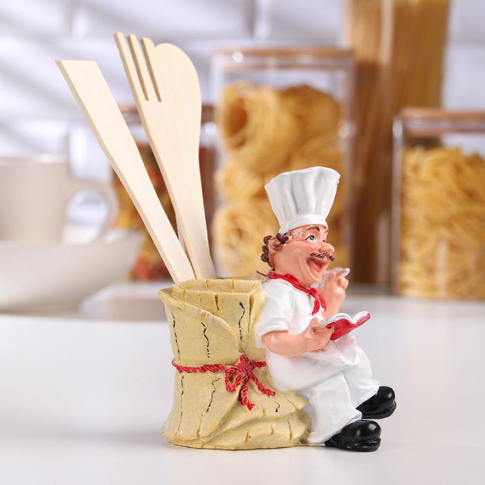 Подставка для кухонных принадлежностей &laquo;Повар с бочкой&raquo;, цвет МИКС