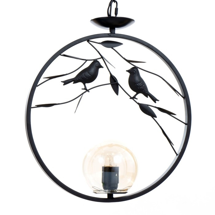 Светильник BayerLux "Птички" 1хЕ27 40Вт черный 27х14х55см