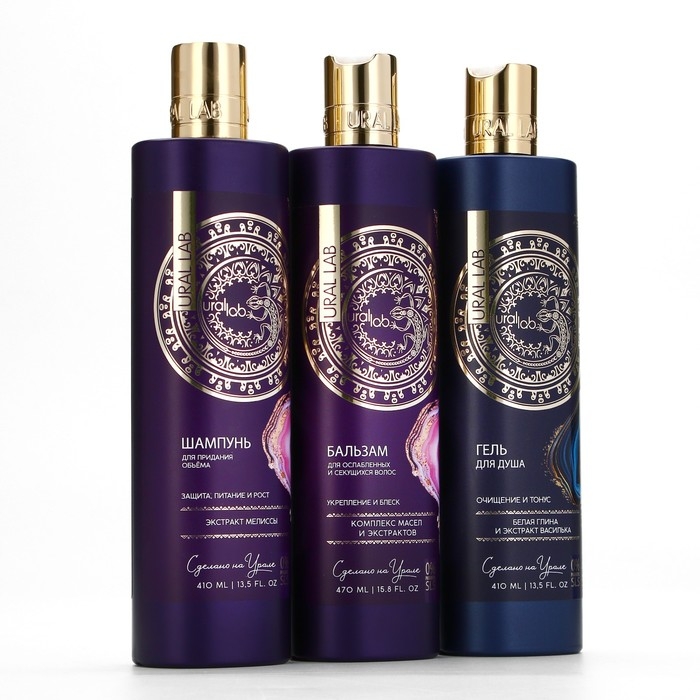 Бальзам для волос, комплекс масел и экстрактов, укрепление и блеск, 470 мл, URAL LAB Бальзам для волос, комплекс масел и экстрактов, укрепление и блеск, 470 мл, URAL LAB