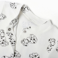 Комбинезон детский, цвет белый, рост 62 см