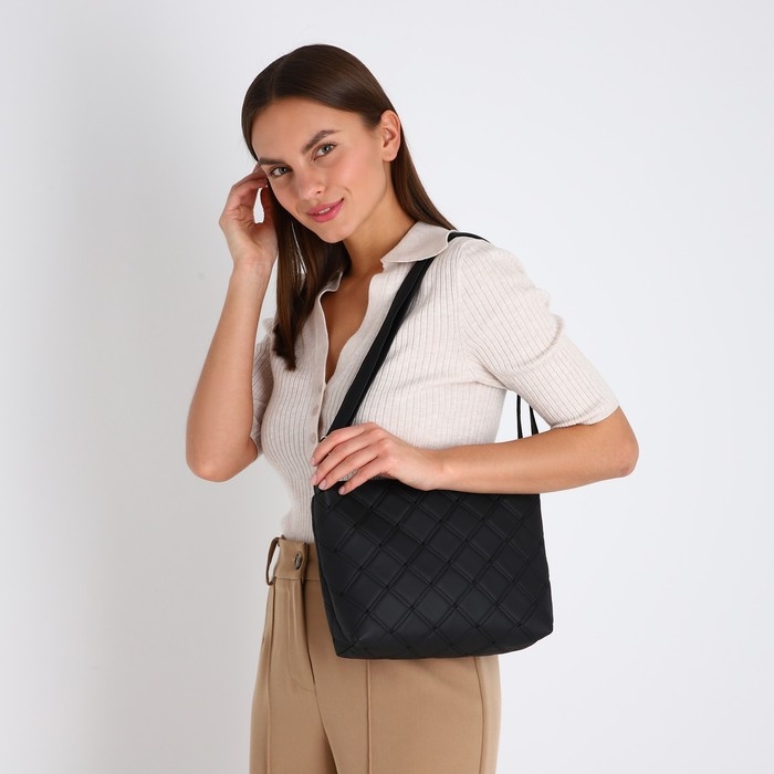 Кросс-боди на молнии, цвет чёрный