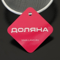 Сито для просеивания с ручкой Доляна &laquo;Хозяюшка&raquo;, d=10 см, цвет зелёный