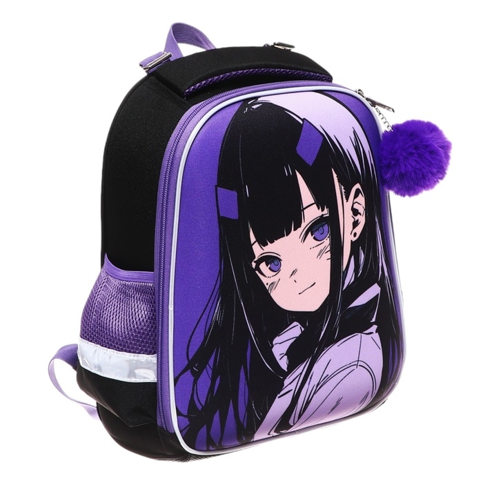 Рюкзак каркасный, 35х26х13, Seventeen, девочка EVA, фиолетовый Рюкзак каркасный, 35х26х13, Seventeen, девочка EVA, фиолетовый