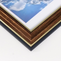 Фоторамка пластик "Офис 2" 10х15 см, бронза