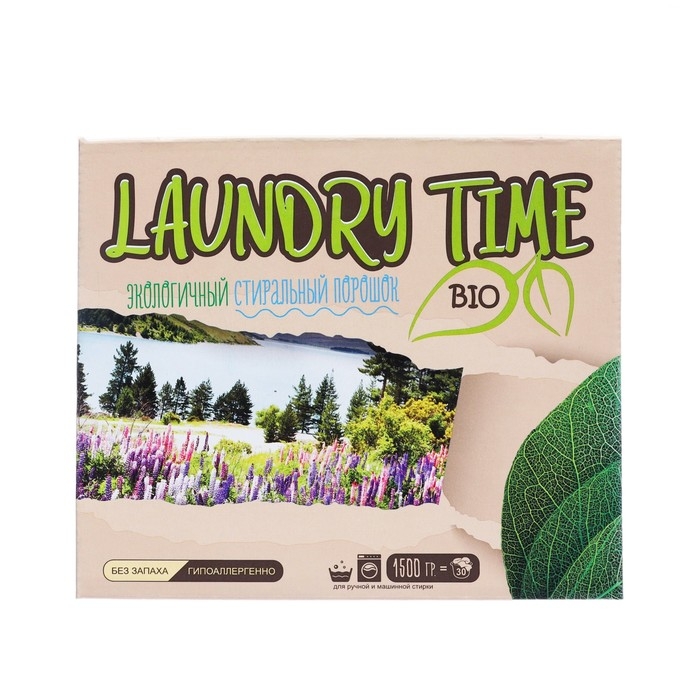 Стиральный порошок "LAUNDRY TIME BIO", 1,5 кг