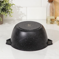 Кастрюля &laquo;Гранит Black&raquo; Induction Pro, 3 л, d=22 см, h=10.5 см, индукция, цвет чёрный