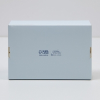 Коробка для эклеров, кондитерская упаковка, 4 вкладыша, &laquo;Фиалки&raquo;, 20 х 15 х 5 см