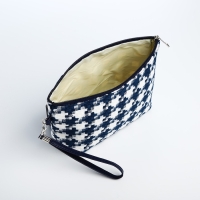 Косметичка на молнии, цвет белый/синий Косметичка на молнии, цвет белый/синий