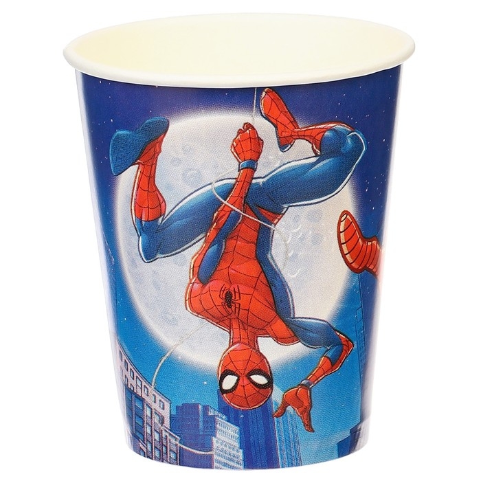 Стакан одноразовый бумажный Стакан одноразовый бумажный "С Днем Рождения!", 250 мл, 6 штук, Мстители