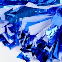 Помпон 1шт, цвет синий+белый Помпон 1шт, цвет синий+белый