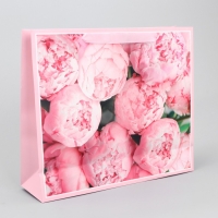 Пакет подарочный ламинированный горизонтальный, упаковка, &laquo;For you&raquo;, M 30 х 25.5 х 9 см