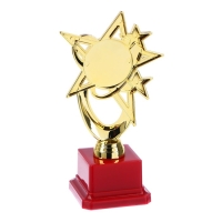 Наградная фигура «Звезда» C, подставка пластик красная, 17 х 9,5 х 6,3 см. Наградная фигура «Звезда» C, подставка пластик красная, 17 х 9,5 х 6,3 см.