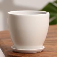 Горшок цветочный "Колор гейм" белый 0,8л Горшок цветочный "Колор гейм" белый 0,8л