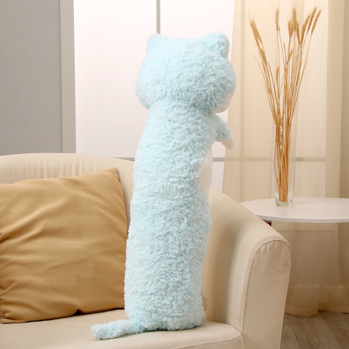 Мягкая игрушка &laquo;Кот-батон&raquo;, 80 см, цвет голубой