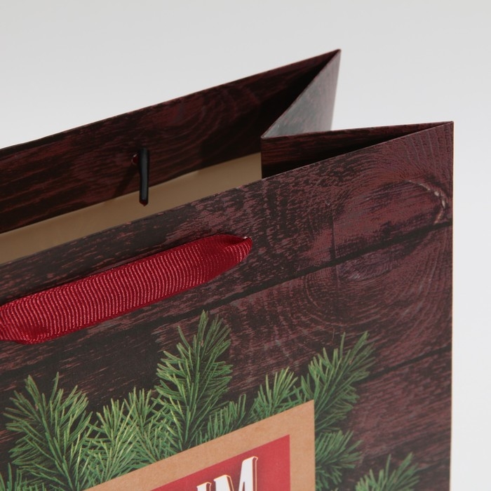 Пакет подарочный новогодний ламинированный &laquo;С новым счастьем&raquo;, ML 23 х 27 х 11,5 см, Новый год