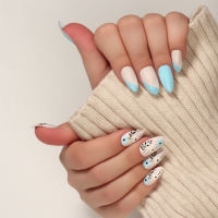 Накладные ногти «Нежная весна», 12 шт, с клеевыми пластинами, форма миндаль, разноцветные Накладные ногти «Нежная весна», 12 шт, с клеевыми пластинами, форма миндаль, разноцветные