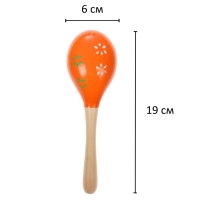 Игрушка музыкальная &laquo;Маракасы с картинкой&raquo;, микс