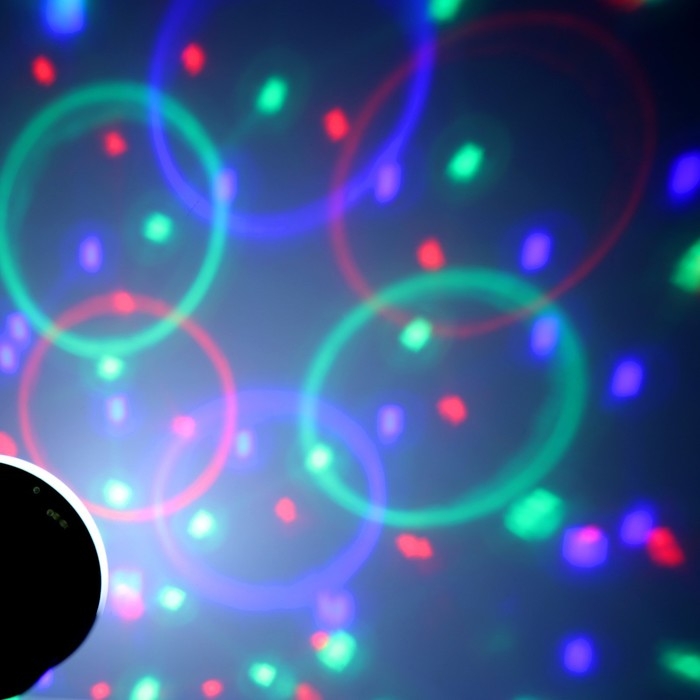 Садовый светильник на солнечной батарее &laquo;Дискошар&raquo;, 13 &times; 6 &times; 13 см, 6 LED, пульт ДУ, свечение RGBW