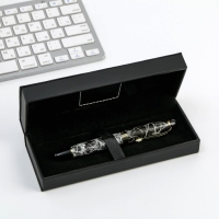 Ручка подарочная в футляре кожзам &laquo;Удачи во всем!&raquo;, синяя паста 1.0 мм