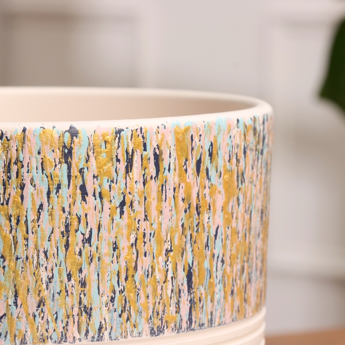 Горшок цветочный Времена года бук весна №3, 2,9 л, d - 19 см