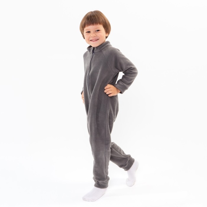 Комбинезон детский, цвет серый, рост 74-80 см