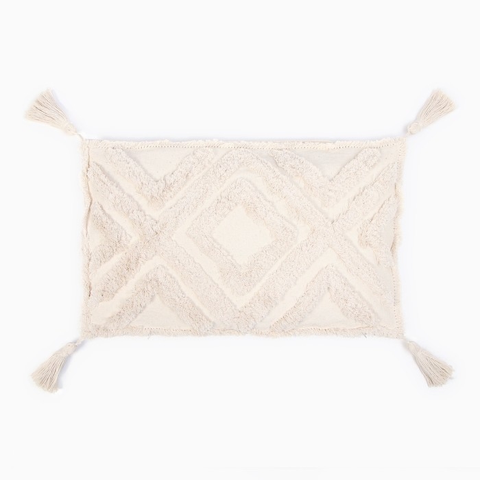 Наволочка декоративная &laquo;Этель&raquo; Бохо, 30х50 см, цвет молочный, 100% хлопок