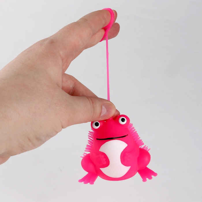 Мяч детский резиновый ёжка световой «Лягушка», цвета МИКС , в шоубоксе Мяч детский резиновый ёжка световой «Лягушка», цвета МИКС , в шоубоксе