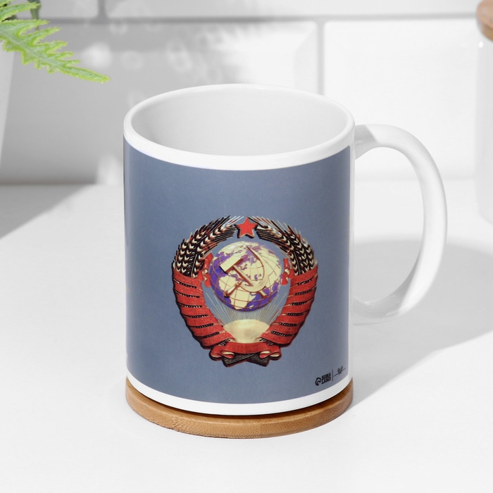 Кружка сублимация "Сталин", с нанесением, серая