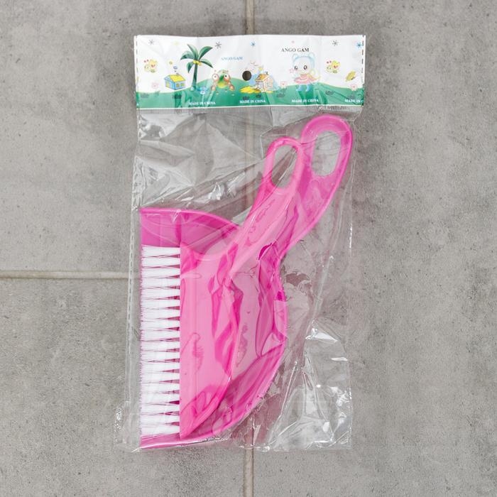 Набор для уборки, щётка, совок, цвет МИКС Набор для уборки, щётка, совок, цвет МИКС