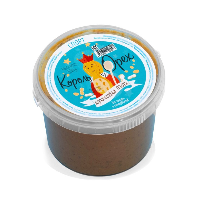 Арахисовая паста «Король Орех» спорт, 510 г Арахисовая паста «Король Орех» спорт, 510 г