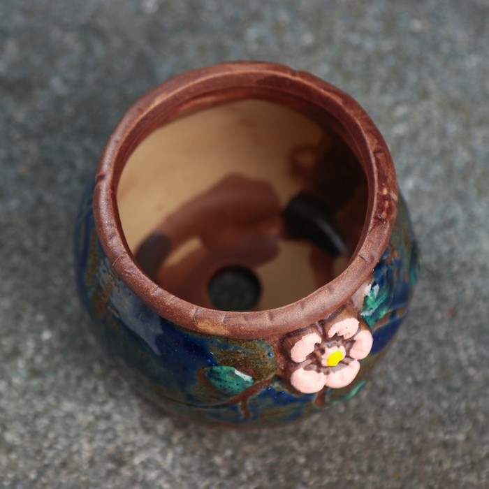 Горшок "Бочонок" 5х5х5см МИКС