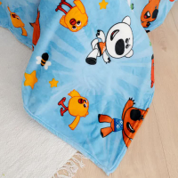 Плед Павлинка &laquo;МимиМишки&raquo;, размер 150х100 см, цвет голубой, аэрософт