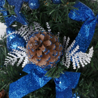 Ёлка декор настенная "сюрприз" 45 см d ниж яруса 25 см, синий Ёлка декор настенная "сюрприз" 45 см d ниж яруса 25 см, синий