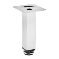 Опора квадратная OKV001CR ТУНДРА, d=25х25 мм, H=120 мм, цвет хром Опора квадратная OKV001CR ТУНДРА, d=25х25 мм, H=120 мм, цвет хром