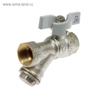 Кран шаровой "СТМ" СТАНДАРТ, 1/2", с фильтром, бабочка Кран шаровой "СТМ" СТАНДАРТ, 1/2", с фильтром, бабочка