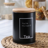 Банка для сыпучих продуктов чай Lifestyle, 11&times;11&times;15,5 см