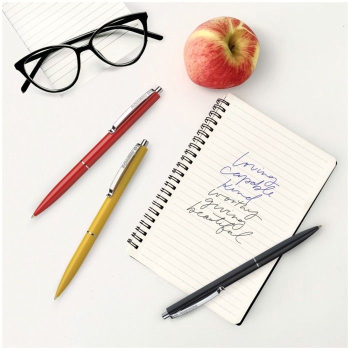 Ручка шариковая автоматическая Schneider Ручка шариковая автоматическая Schneider "K15", чернила синие, узел 1,0мм, корпус микс, дисплей, под логотип