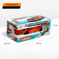 Машина металлическая &laquo;Купе&raquo;, 1:24, открываются двери, капот, багажник, инерция, цвет оранжевый