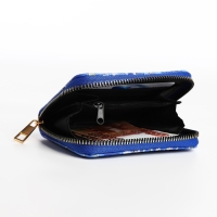 Кошелёк на молнии, цвет синий/голубой Кошелёк на молнии, цвет синий/голубой