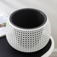 Кашпо для цветов со вставкой &laquo;Пирула&raquo;, d=29 см, 10,2 л, вставка 4 л, белое