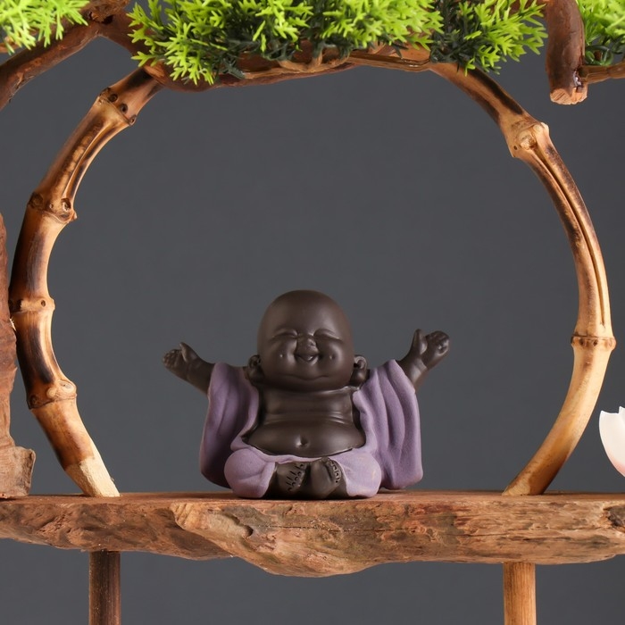 Сувенир дерево, фарфор Сувенир дерево, фарфор "Маленький Хотэй" с подставкой для благовонии 35х35х9,5 см