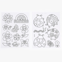 Набор для творчества: аппликация EVA крошкой и раскраска - наклейки &laquo;Милые насекомые&raquo;