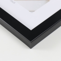 Фоторамка пластик "МИРАМ" 15х15 см, 641877-3, чёрный (пластиковый экран)