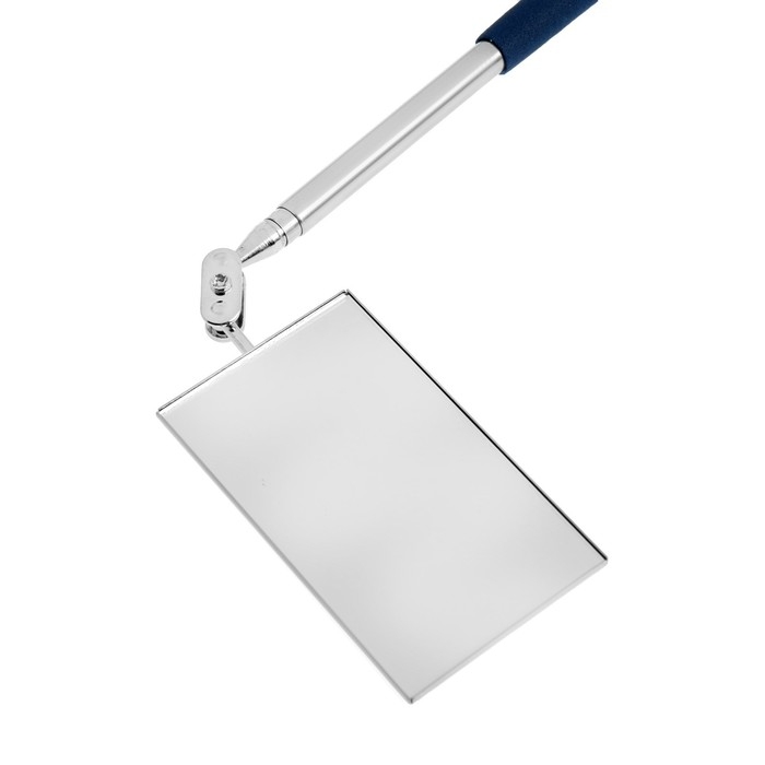 Зеркало телескопическое прямоугольное ТУНДРА, размер 50 х 90 мм, 310 - 480 мм Зеркало телескопическое прямоугольное ТУНДРА, размер 50 х 90 мм, 310 - 480 мм