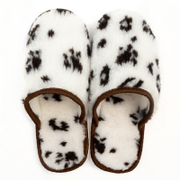 Тапочки женские, цвет молочный &laquo;Лапки&raquo;, размер 37