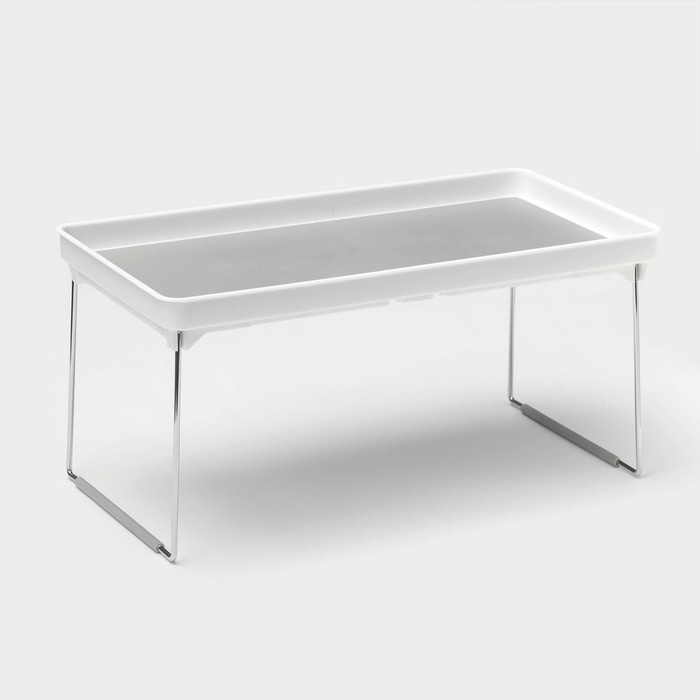 Столик - поднос для подачи Griten, складной, 36,2&times;19&times;3,7 см, цвет белый