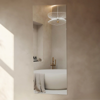 Зеркало, настенное, с креплением на 4 зажима, 110х45 см Зеркало, настенное, с креплением на 4 зажима, 110х45 см